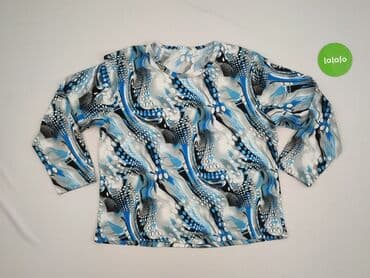 bluzki basic z dekoltem v: Women's blouse, size XL (EU 42) — 2