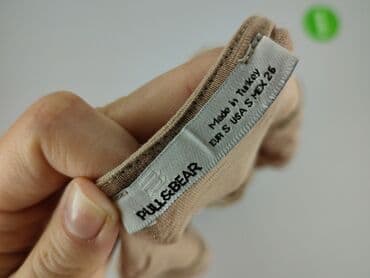 beżowa bluzka z dekoltem w serek: PULL&BEAR, Women's blouse, size S — 5