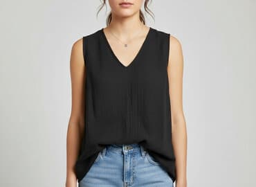 tanie bluzki z krótkim rękawem: Bluzka damska, rozmiar L — 6