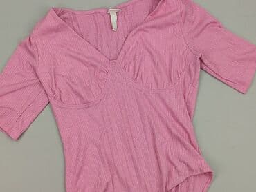 h m body koronkowe czerwone: H&M, Body damskie, rozmiar M — 1