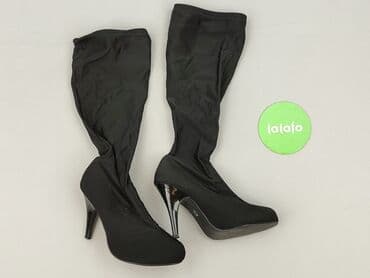 buty na platformie czarne ccc: Kozaki damskie, rozmiar 37 — 3