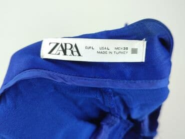 spodnie z szerokimi nogawkami zara: Zara, Spodnie materiałowe damskie, rozmiar L — 4