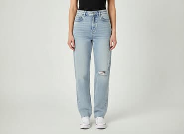 sinsay dżinsy z wysokim stanem: Sinsay, Jeansy damskie, rozmiar S — 1