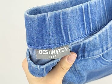 srebrne paski do sukienki: Jeans, Destination, 9 years, 128/134, condition - Perfect — 4