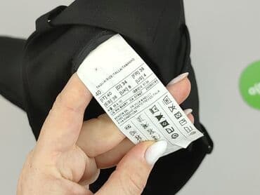 ccc sandały czarne na obcasie: Spodnie materiałowe damskie, rozmiar S — 4