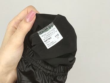 spodnie woskowane z wysokim stanem: Leggings for kids, 4-5 years, 104/110, condition - Perfect — 4