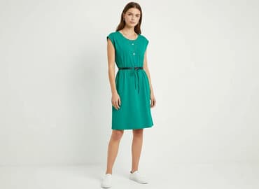 reserved sukienka butelkowa zieleń: H&M, Sukienka damska, rozmiar XS — 6