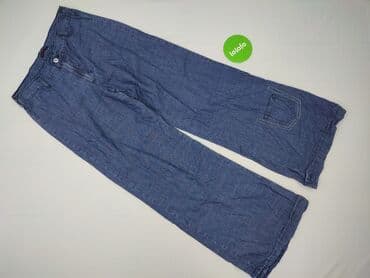 Women: Material trousers for women, size L (EU 40) — 2