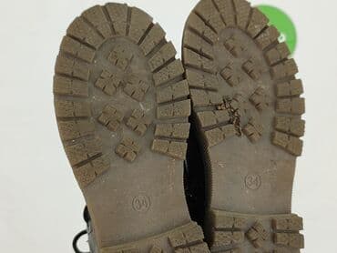 rajstopy czarne z wzorem: High boots 34, Used — 4