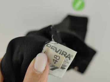 czarne spodnie materiałowe: Spodnie materiałowe damskie, rozmiar 4XL — 4