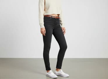 legginsy woskowane push up: Noisy May, Jeansy damskie, rozmiar M — 6