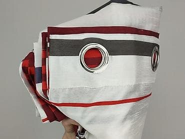 Wszystko dla domu i ogrodu: Zasłony na przelotkach – pasy czerwone, bordowe, grafitowe i białe - — 4