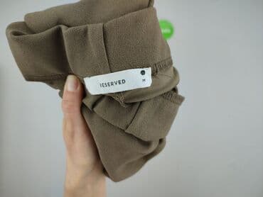 spodnie woskowane brązowe reserved: Reserved, Spodnie materiałowe damskie, rozmiar M — 4