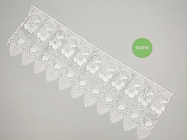 koronki i gipiury: Tkanina 85 x 29, kolor - Biały, stan - Idealny — 2