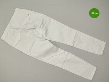 czarne spodnie z białą nitką: Spodnie materiałowe damskie, rozmiar XS — 3