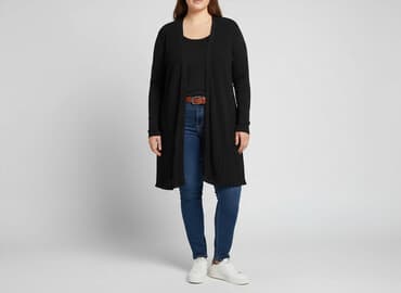 długi sweter sukienki: Roman Originals, Kardigan damski, rozmiar 4XL — 7