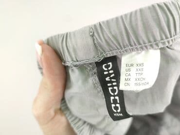krótkie spodenki do grubych rajstop: H&M, Spodnie materiałowe damskie, rozmiar 2XS — 5