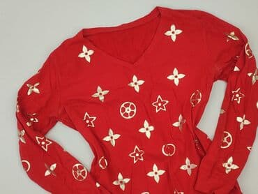 białe bluzki ze zlotym nadrukiem: Bluzka damska, rozmiar L — 1