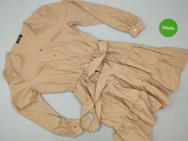 sukienki beżowe midi: Sheilay, Sukienka damska, rozmiar S — 2