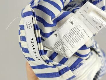 krótkie spodenki z wysokim stanem w paski: Reserved, Szorty damskie, rozmiar S — 6