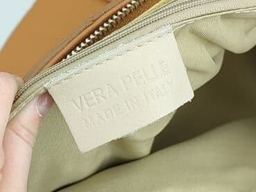 brązowa torebka: Torebka, Vera Pelle, stan - Bardzo dobry — 5