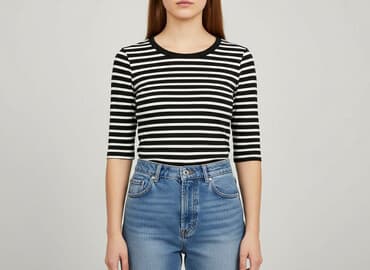 t shirt damski w paski reserved: Reserved, T-shirt damski, rozmiar S — 1