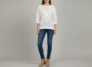 wegańskie buty zimowe: UpFashion, Sweter damski, rozmiar M — 7