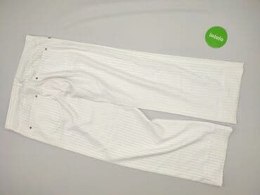 czarne szerokie jeansy: Spodnie materiałowe damskie, rozmiar XL — 3