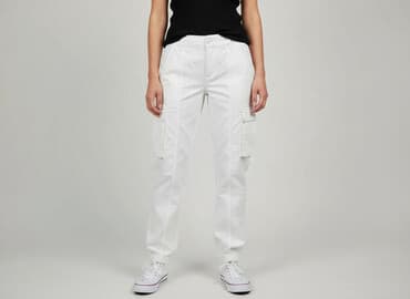 spodnie cargo damskie new yorker: H&M, Spodnie materiałowe damskie, rozmiar S — 7