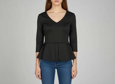 eleganckie bluzki czarne: Oodji, Bluzka damska, rozmiar S — 7