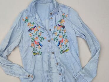 niebieska bluzki koszulowe: Сорочка жіноча, розмір S — 2