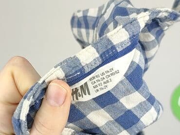 guess sukienki letnie: Shirt 1.5-2 years, condition - Perfect, pattern - Cell, color - Light blue — 4