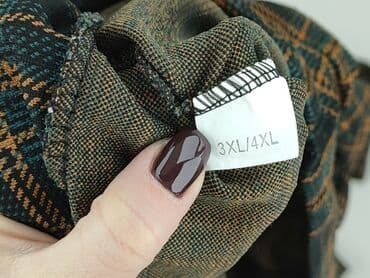 spodnie plus size: Material trousers for women, size 3XL — 5