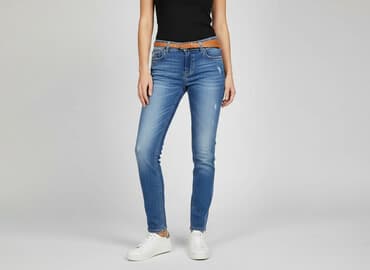 jeansy damskie wyszczuplające: Jeansy damskie, rozmiar S — 7