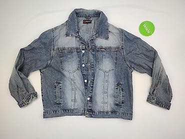 dżinsy kobiece: Kurtka jeansowa damska, rozmiar 2XL — 2