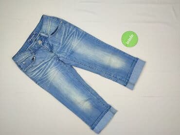 cropped blue jeans: Dromedar, Spodnie 3/4 damskie, rozmiar S — 2