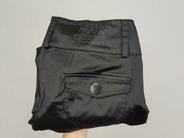 c a spodnie damskie z wysokim stanem: Spodnie materiałowe damskie, rozmiar L — 6