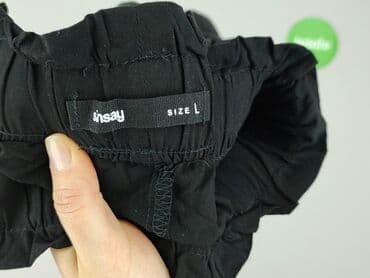 czarne szorty damskie z wysokim stanem: Sinsay, Szorty damskie, rozmiar L — 4