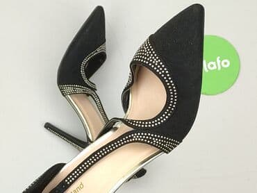 srebrne sandały reserved: Półbuty damskie, 40 — 8