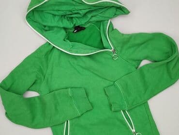sweter w paski h: H&M, Bluza z kapturem damska, rozmiar XS — 1