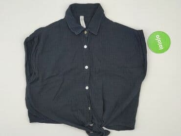 bluzki czarne krótki rękaw: New Collection, Koszula damska, rozmiar 2XL — 2