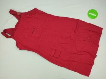 szeroki czerwony pasek do sukienki: Ogrodniczki damskie, XL — 2