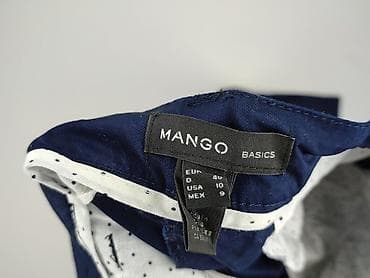 washed blue jeans: Mango, Spodnie materiałowe damskie, rozmiar L — 4