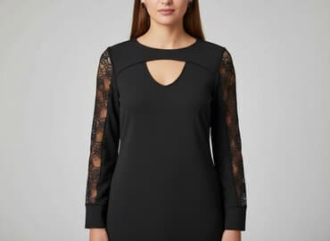 eleganckie sukienki z długim rękawem: Sukienka damska, rozmiar S — 1