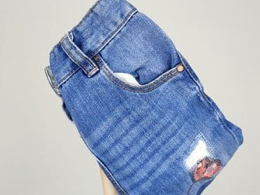 jeansy woskowane: Spodnie jeansowe, Next, 9-12 miesięcy, stan - Bardzo dobry — 6