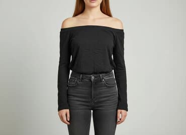 bluzki nietoperz plus size: Top damski, rozmiar S — 7