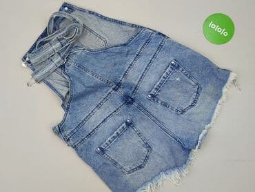 ogrodniczki z krótkimi spodenkami: DENIM JEANS, Ogrodniczki damskie, rozmiar L — 3