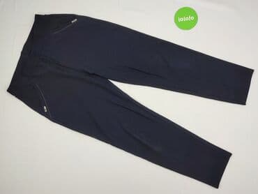 spodnie dzianinowe prążkowane: Spodnie materiałowe damskie, rozmiar L — 2