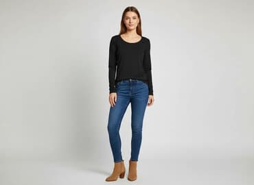 czarne body z długim rękawem gatta: Gatta, Bluzka damska, rozmiar M — 6