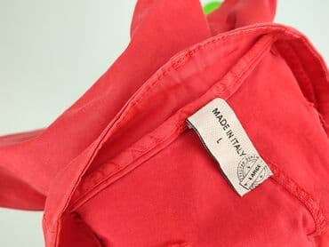 sukienka obcisła czerwona: Spodnie materiałowe damskie, L — 5